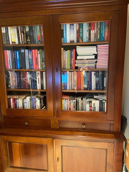 Cherry/walnut bookcase