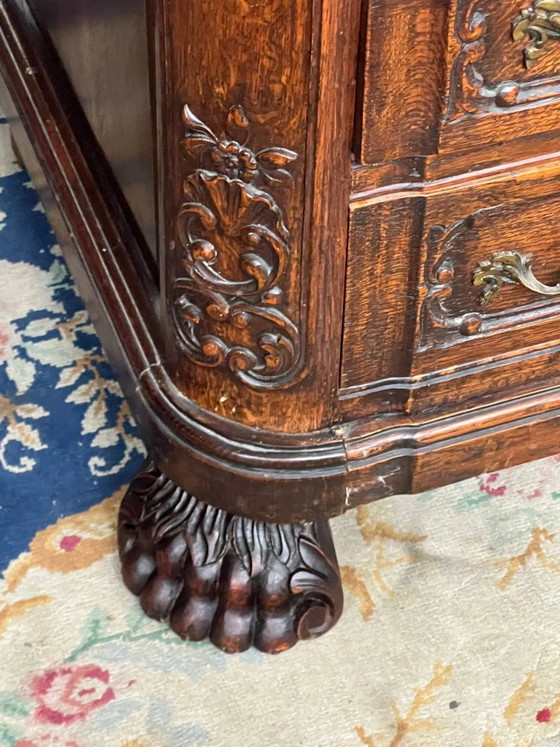 Luxueuze, gebeeldhouwde commode in neorenaissancestijl. – Ladekasten, Wood (photo 6 of 7)