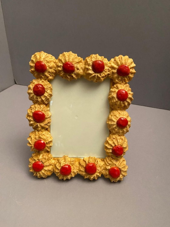 Image 1 of Resin and plastic cookie photo frame. Perfect gift for a pastry chef!