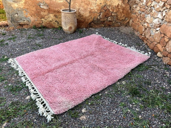 Image 1 of Bellissimo tappeto rosa fatto a mano, 200 cm x 300 cm