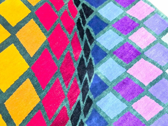 Victor Vasarely Tromba Rug – Hand-Knotted Wool, Limited Edition 2/8 (225x225cm) – Rugs & carpets (photo 8 of 10)