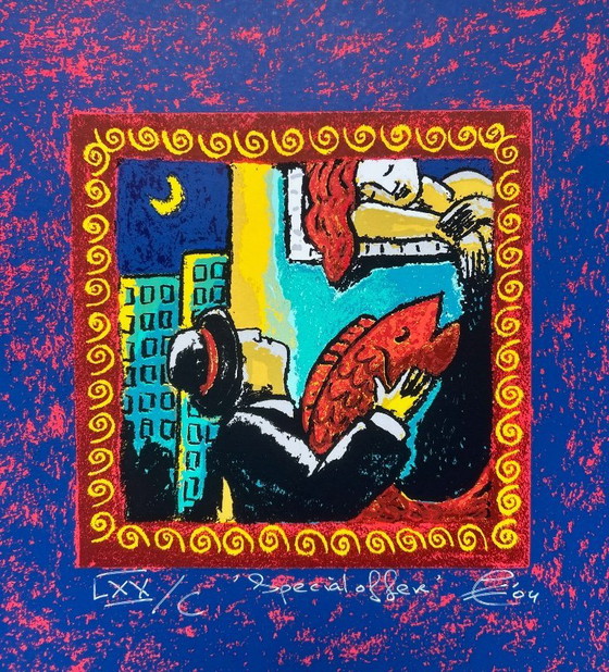 Image 1 of Sérigraphie Jacques Tange - Offre spéciale