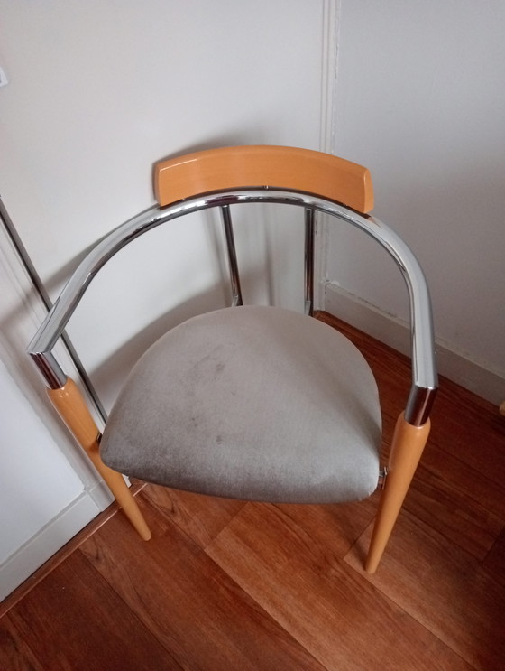 Image 1 of Effezeta Italienischer Designer-Esszimmerstuhl