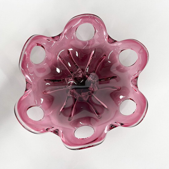 Image 1 of Czech vintage Art glass bowl by Josef Hospodka for Chribska Glassworks, 1960s