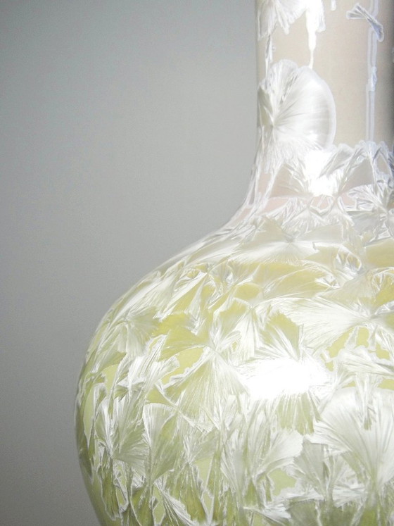 Image 1 of Large globular porcelain vase with crystalline glazes, Jingdezhen Zhi vintage