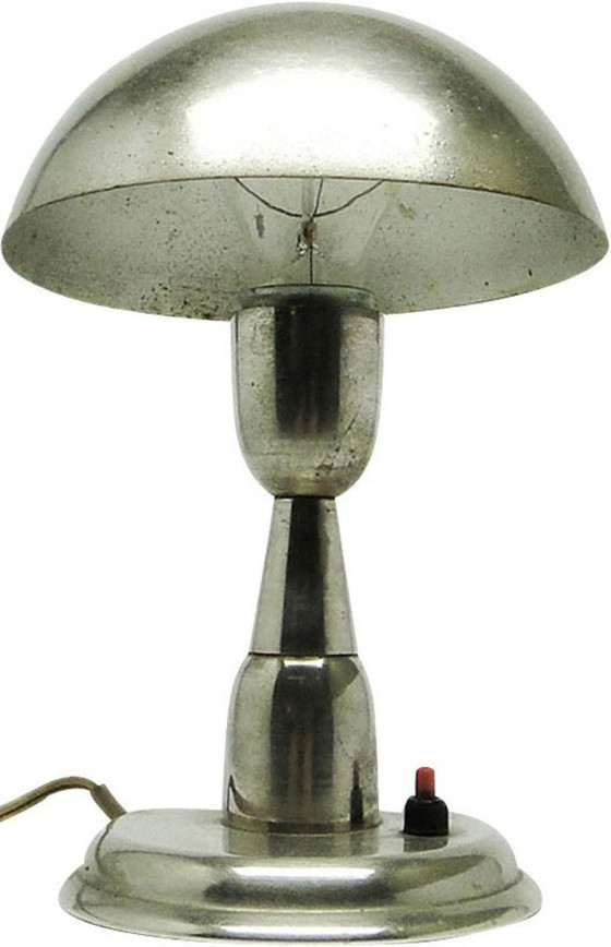 Art Deco Table Lamp by A. Gałecki, Poland, 1960s – Metal (photo 4 of 10)