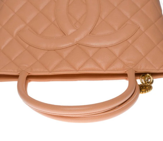 Image 1 of Borsa CHANEL Medaglione in cuoio rosa - 100733