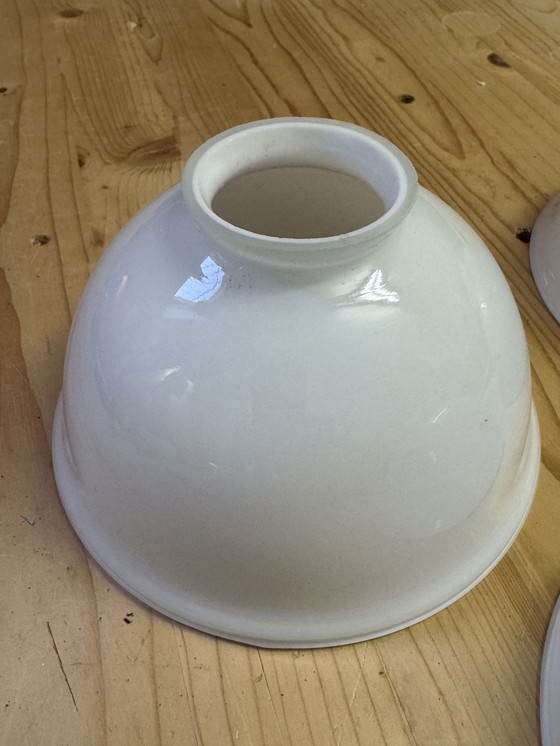 Image 1 of Rare Art Nouveau pendant lamp | 3 perfect original opal glass shades | 1905–1925