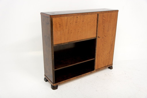 Scandinavische Secretaire van Berkenhout, Zweden, 1940