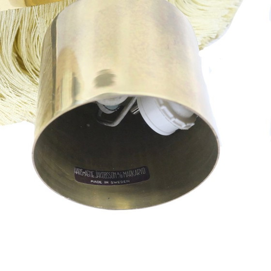 Image 1 of Hans-Agne Jakobsson T-603 brass pendant with yellow fringes