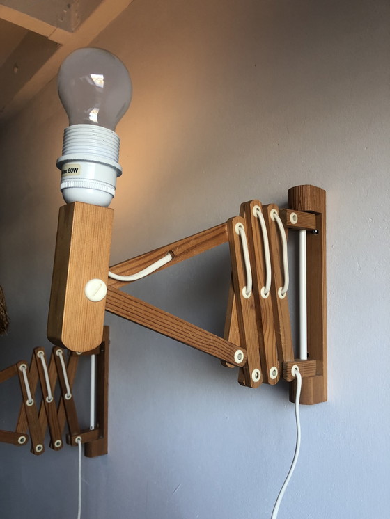 Image 1 of Lampada da parete vintage a forbice Ikea