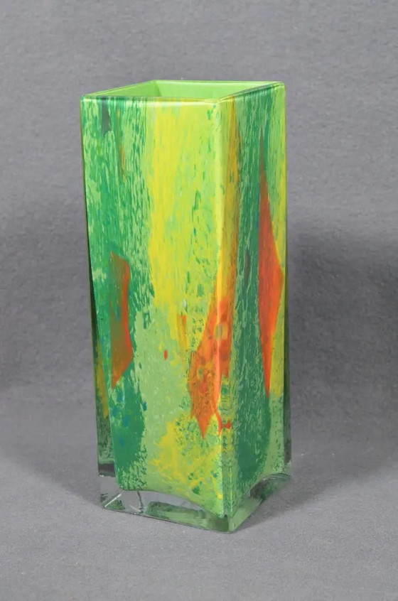 Vaso vintage La Rochère in vetro artistico soffiato a mano multicolore, anni '70 – Vasi, Mid Century Modern (photo 2 of 12)