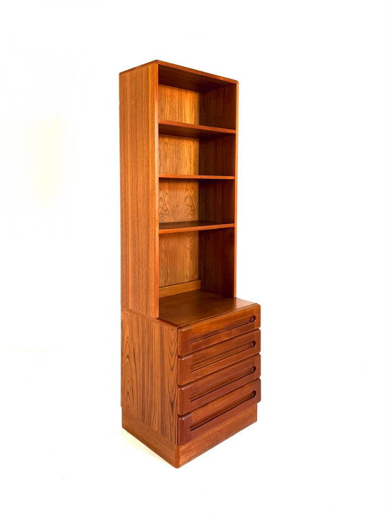 Libreria vintage in teak, Dyrlund ‘80, Librerie, Legno, Metallo, Marrone (foto 10 di 11)