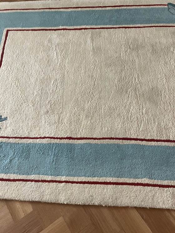 Image 1 of pure wool rug with unique design