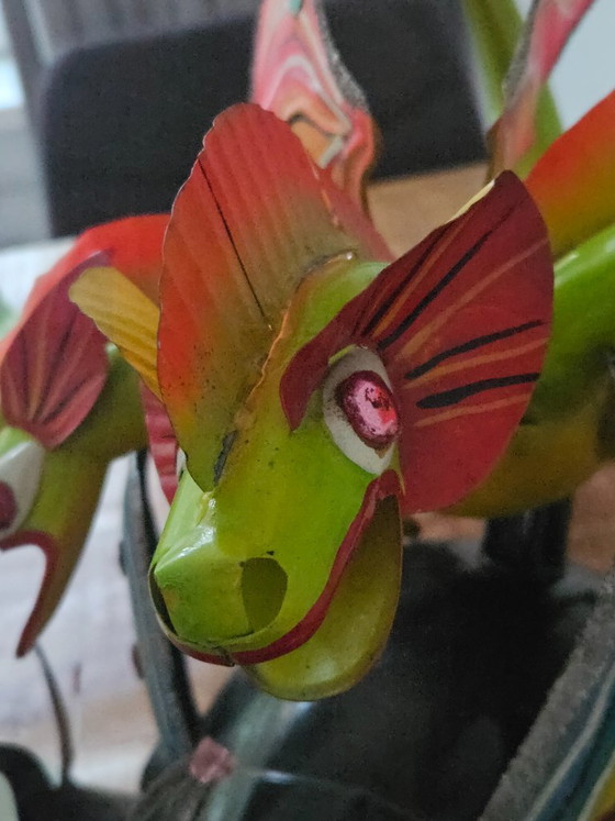 Magnifique Masque de Carnaval Diablada Bolivien Traditionnel – Objets déco, Aluminium, Autre (photo 4 of 24)