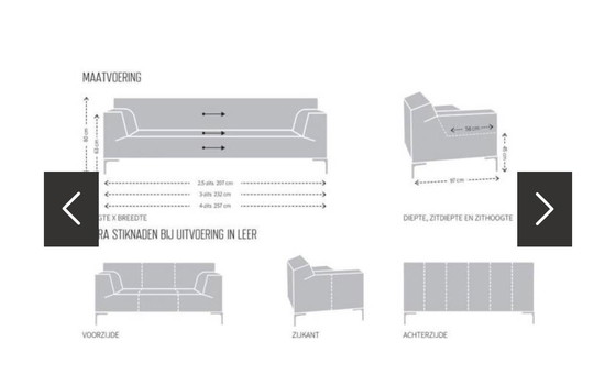Image 1 of Diseño en stock: Sofá de 3 plazas Bloq en gris ratón.