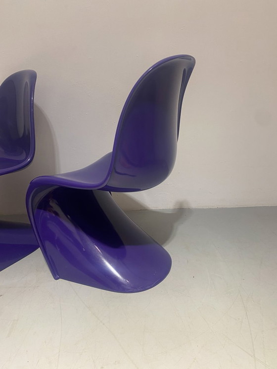 Image 1 of Panton Chair 1a serie in viola di Verner Panton per Bayer/Fehlbaum (1960)