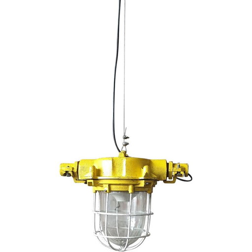 Vintage luchtdichte hanglamp, 1990