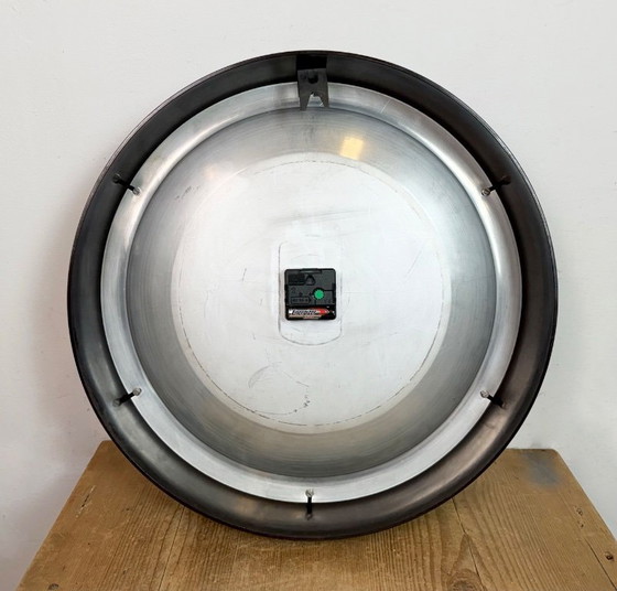 Image 1 of Large Industrial Bakelite Factory Wall Clock from Pragotron, 1950s