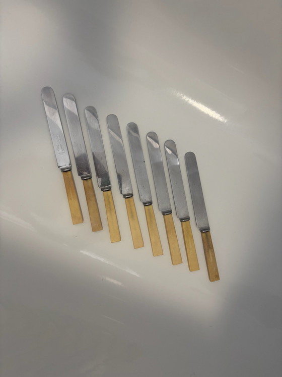 Set of 8 vintage table knives - John Louden & Sons (Sheffield) – Cutlery Sets, Metal (photo 3 of 9)