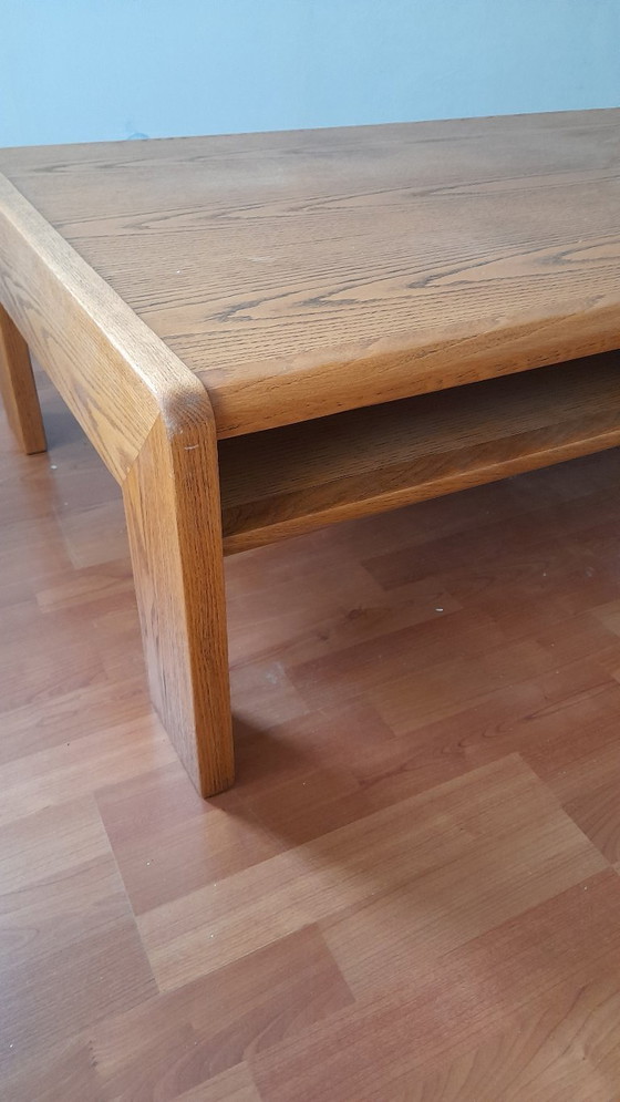 Image 1 of vintage design coffee table oak