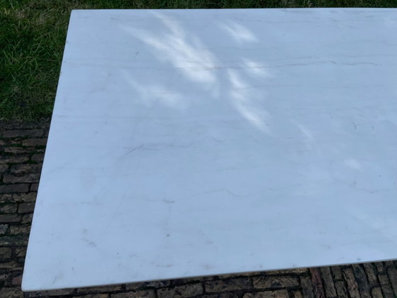 Image 1 of Tavolo da giardino Tavolo da bistrot con marmo antico francese