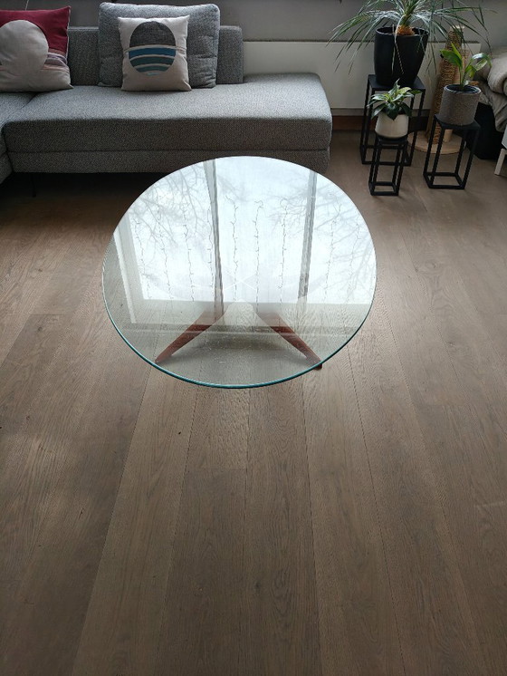 Image 1 of Porada Denuo Salontafel – Italiaans Design – Massief Hout & Glas