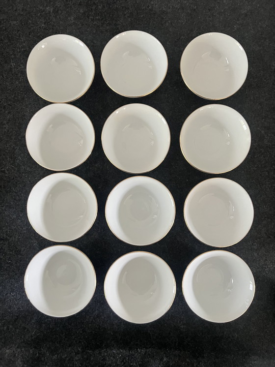 Image 1 of Set di 12 ciotole in porcellana antica cinese Mille Fleur Famille Rose vintage