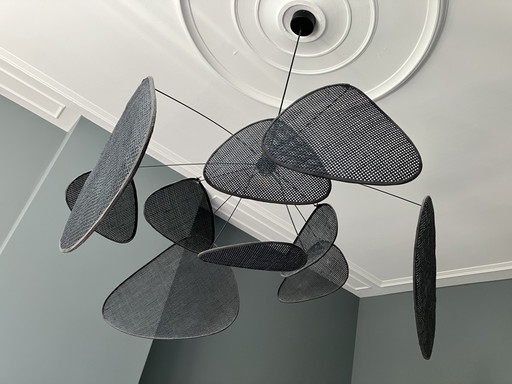 Lampada a sospensione Market Set Screen, lampada da soffitto nera