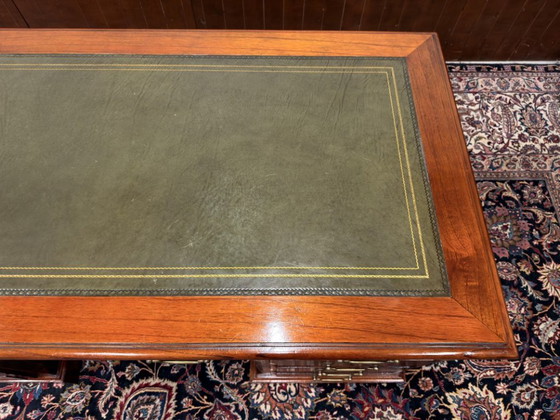 Klassischer englischer Globe Wernicke Schreibtisch – Leather, Wood (photo 17 of 19)