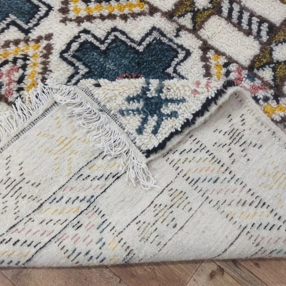 Image 1 of Berber Rug Geometric Multicolor – Natural Wool Handwoven (260 × 160 cm)