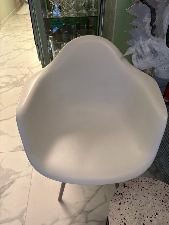 Petit fauteuil d'appoint, Fauteuils d'appoint, Bois, Plastique, Blanc (photo 5 sur 5)