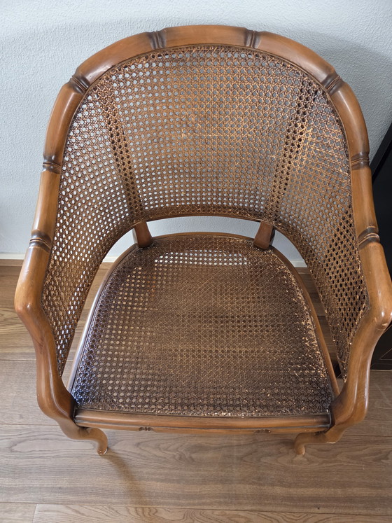 Image 1 of Vintage faux bamboo chair in Louis XV style