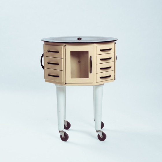 Image 1 of Industrial Turnable Dentist Cabinet, France 1950s