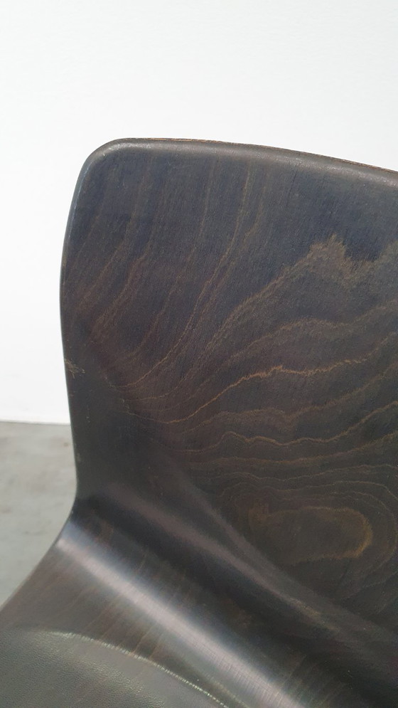 Image 1 of 6x S22 galvanitas thurop pagholz sedia design industriale vintage anni '60