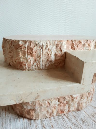 Image 1 of 1980 Brutalist Mactan Stone Coffee Table