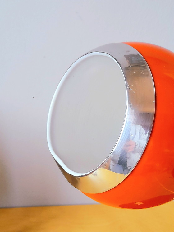 Image 1 of Orange EyeBall Lamp 1970