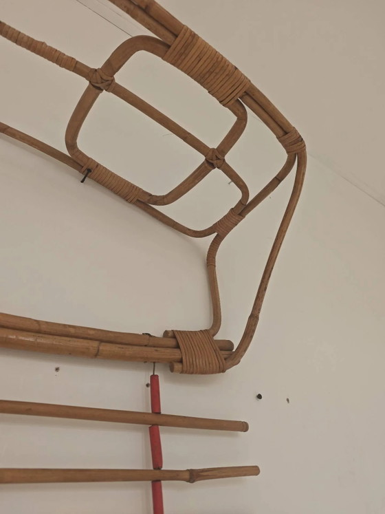Appendiabiti a parete in rattan, Cecoslovacchia 1960 – Wicker, Vintage (photo 9 of 24)