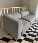Bolia Ecksofa, 2 Module, Hellgrau