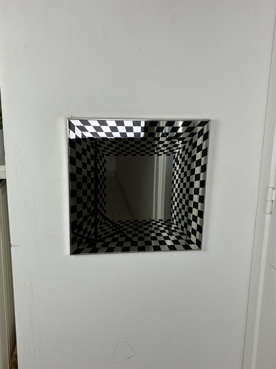 Specchio Vintage Op Art Deknudt – Chrome, Glass (photo 6 of 15)