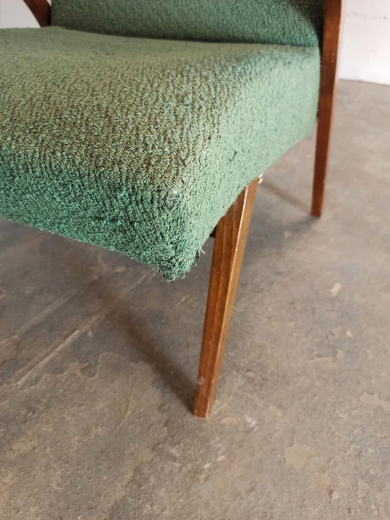 Ensemble de 2 fauteuils tchèques du milieu du siècle – Textile, Wood (photo 12 of 15)