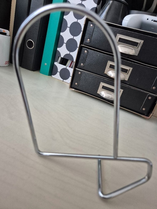 1990 vintage minimalistische Ikea Flit metalen boekensteunen