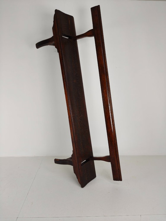 Image 1 of Banco ferroviario victoriano de pino albar – Halstead's, Todmorden