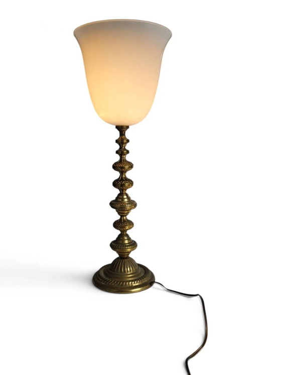 Lámpara Art Déco de latón – Lámparas de mesa, Brass, Art Deco (photo 7 of 11)