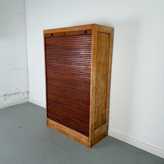 Image 1 of Compact roller shutter cabinet in Art Deco style