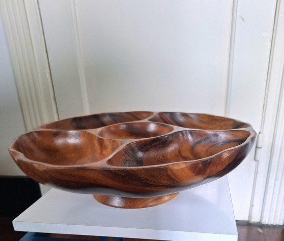 Image 1 of Teak turntable 1960s/70s