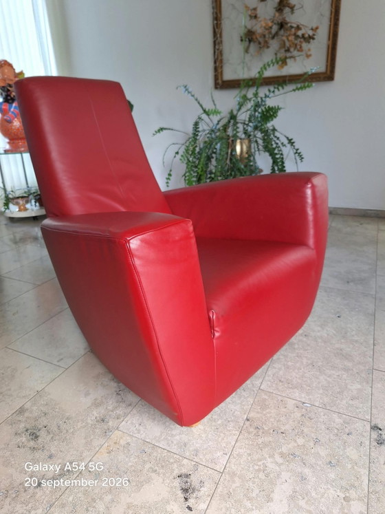 3 Label Longa Gerard van den Berg Armchairs, Label Van den Berg, Leather, Black (photo 3 of 5)
