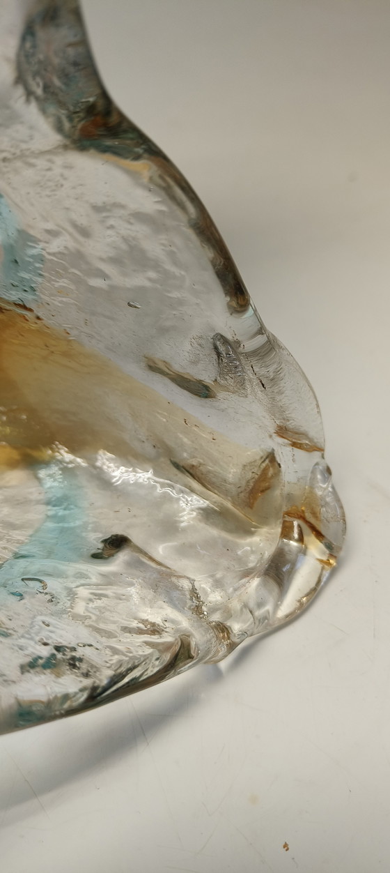 Image 1 of Vintage design italiaans gekleurd glazen Murano hanglamp in de stijl van Nason