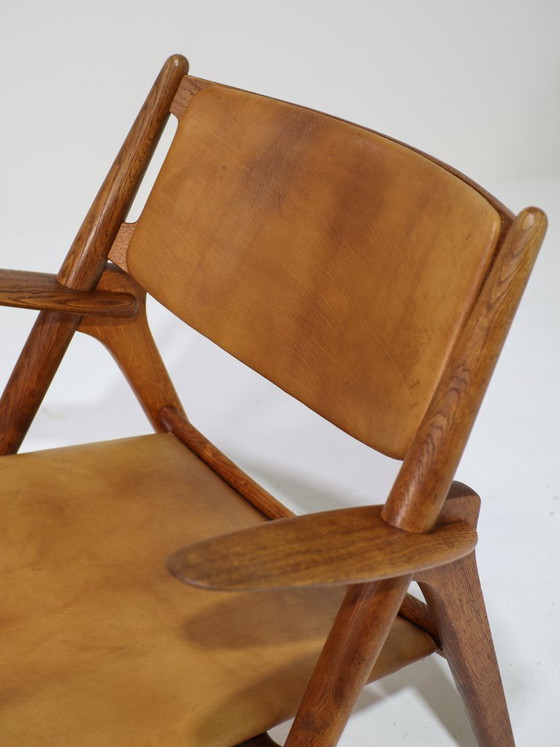 Image 1 of CH28 Sawbuck Sessel, Eiche, Hans J. Wegner, 1950er Jahre, Dänemark