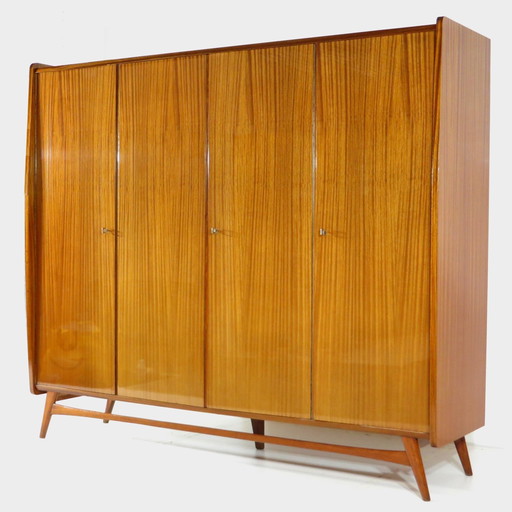 Large vintage mid - Century 4-door closet, 1960s